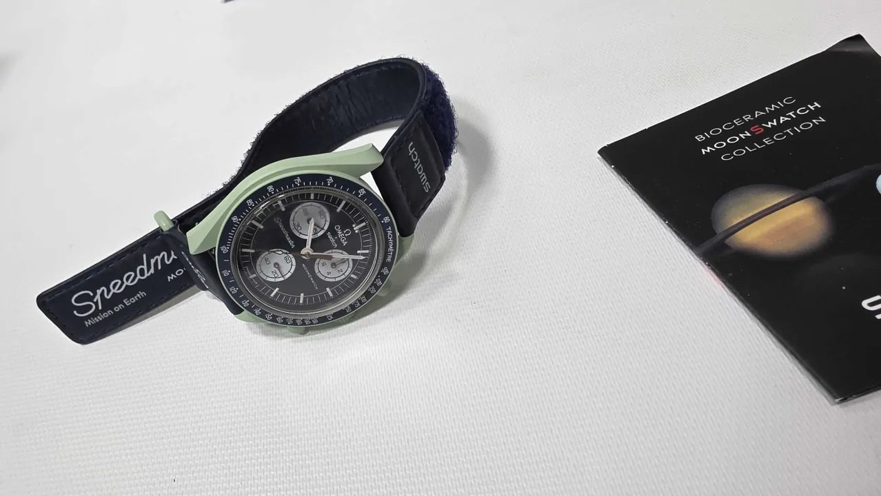 Swatch X Omega Bioceramic Moonswatch Mission To Earth Size: -