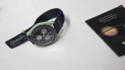 Swatch X Omega Bioceramic Moonswatch Mission To Earth Size: -