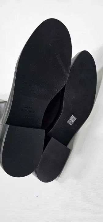 Stuart Weitzman - Slate Grey Leather Keelan City Long Boot - Grey Size: Eu37