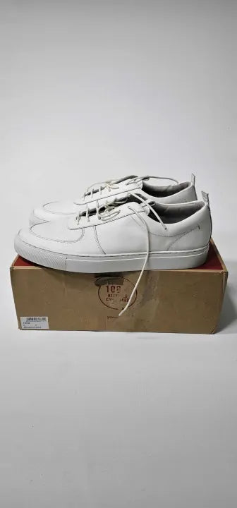 Grenson - Men's White Sneaker 22 Leather Trainers - White Size: Uk11