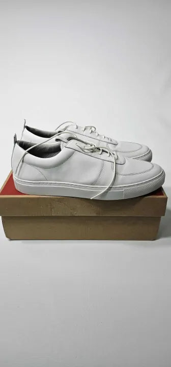 Grenson - Men's White Sneaker 22 Leather Trainers - White Size: Uk11