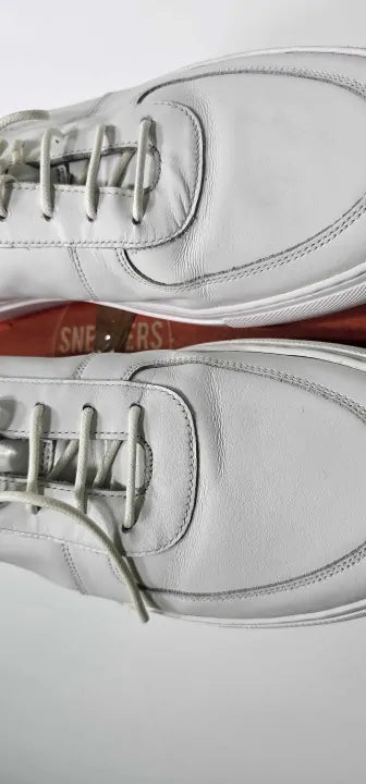 Grenson - Men's White Sneaker 22 Leather Trainers - White Size: Uk11