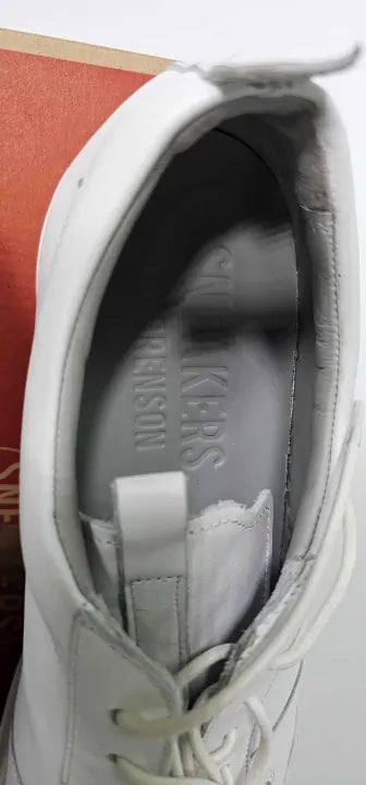 Grenson - Men's White Sneaker 22 Leather Trainers - White Size: Uk11