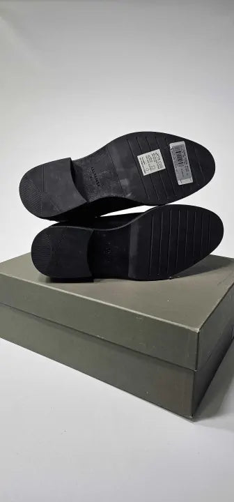 All Saints - Grey Creed Suede Chelsea Boots - Black Size: Uk7