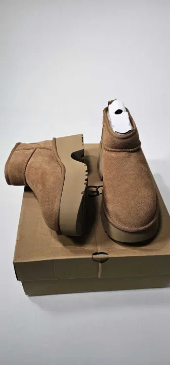 Ugg - Women's Classic Ultra Mini New Heights - Beige Size: Uk5