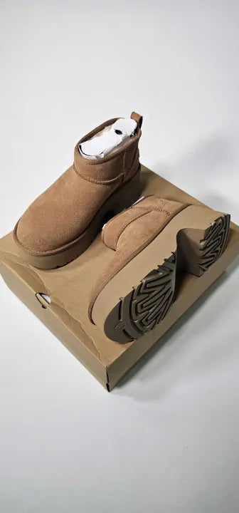 Ugg - Women's Classic Ultra Mini New Heights - Beige Size: Uk5