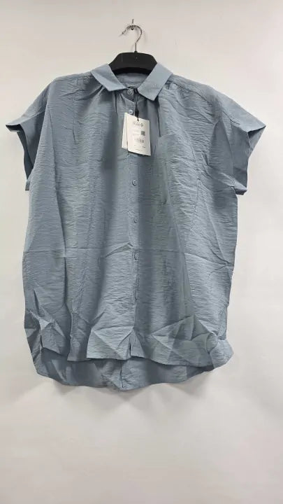 Whistles - Blue Button Down Nicola Shirt - Blue Size: Uk 8