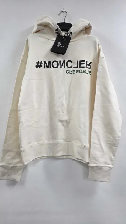 Moncler Grenoble Logo Hooded Cotton Sweatshirt Size: M