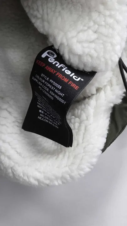 Penfield Hudson Script Windbreaker Jacket In Forest Night Size: S