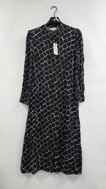 Hobbs London - Navy Tile Print Kalani Dress - Navy Size: Uk 14