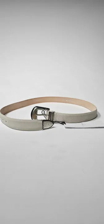 Iro-wp50fekra22s-whi01-m-white-silver Buckled Belt-white Size: 80