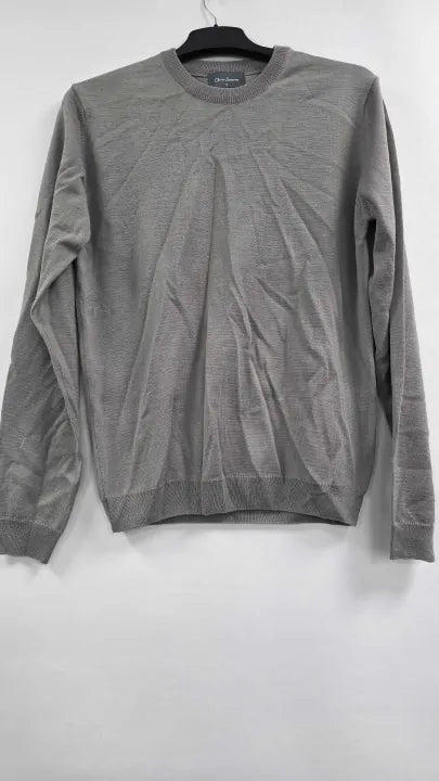 Oliver Sweeney - Charcoal Cosford Wool Blend Jumper - Grey Size: M