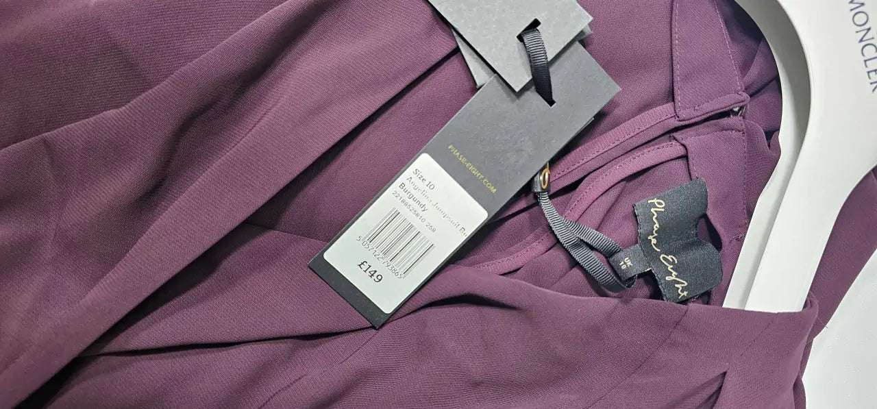 Phase Eight - Burgundy Angelina Jumpsuit - Red Size: Uk10