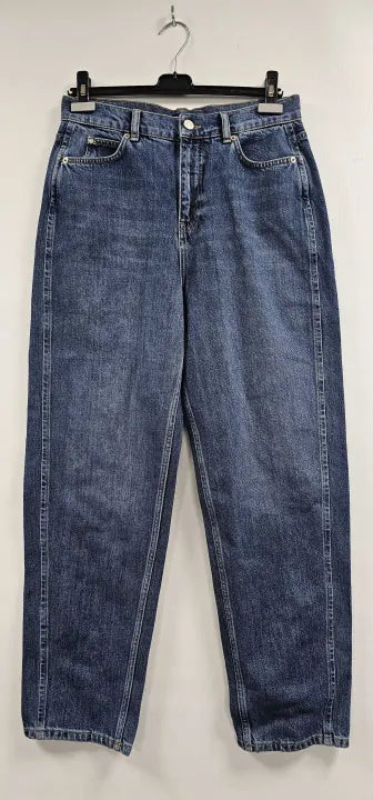 Barrel Leg , High Rise , Ankle Length , Non Stretch Size: Uk30