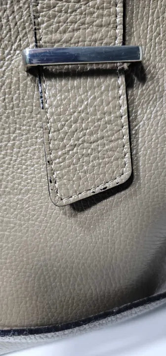 Carla Ferreri-aw23 Cf1862t Fango-*-brown Italian Leather Handbag-fango Size: Medium