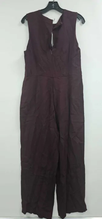 Whistles - Burgundy Harley Cut Out Jumpsuit - Red Size: Uk14