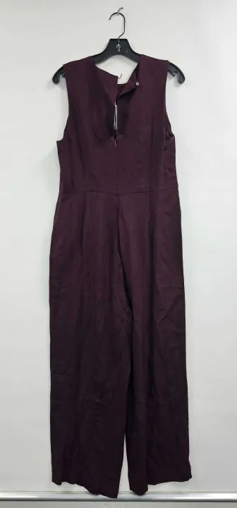 Whistles - Burgundy Harley Cut Out Jumpsuit - Red Size: Uk14