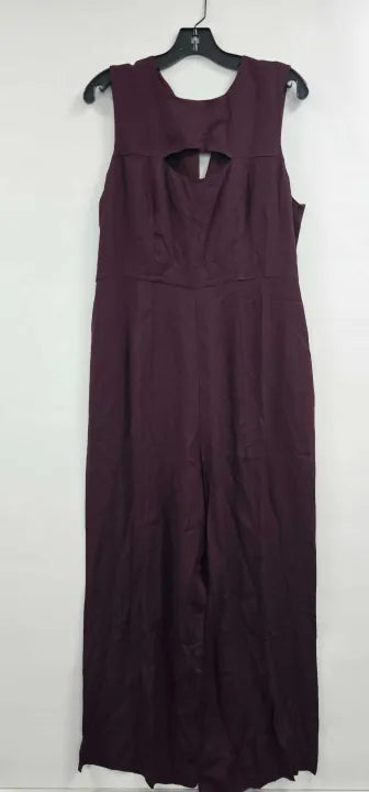 Whistles - Burgundy Harley Cut Out Jumpsuit - Red Size: Uk14