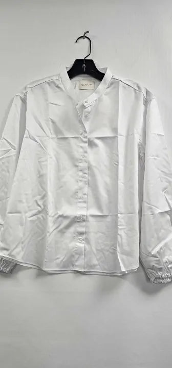 Gant - White Cotton Blouse - White Size: Uk12