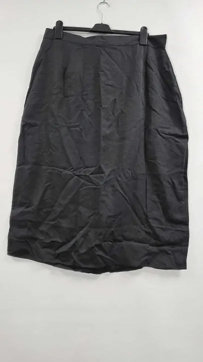 Whistles - Black Olivia Wrap Midi Skirt - Black Size: Uk 20