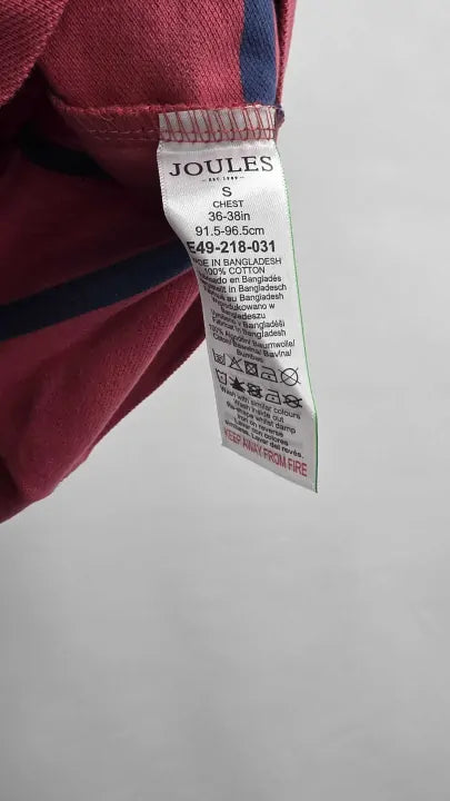 Joules - Special Price - Red/blue Stripe Filbert Polo Shirt - Red Size: S