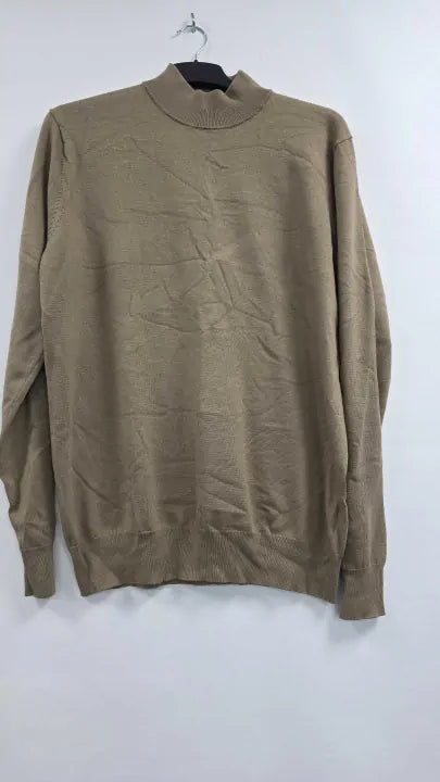 Gianni Feraud - Sand Turtleneck Cashmere-wool Blend Jumper - Brown Size: Xxl