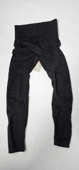 Sweaty Betty - Black Sun Salutation Seamless Yoga Leggings - Black Size: S