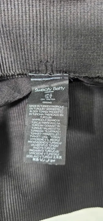 Sweaty Betty - Black Sun Salutation Seamless Yoga Leggings - Black Size: S