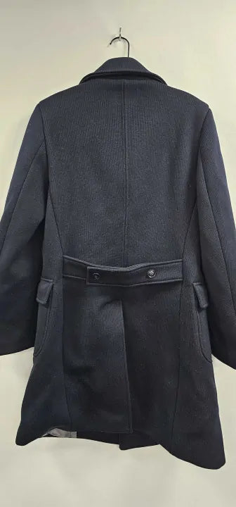 Gianni Feraud - Navy Roberto Wool Blend Coat - Navy Size: Eu38