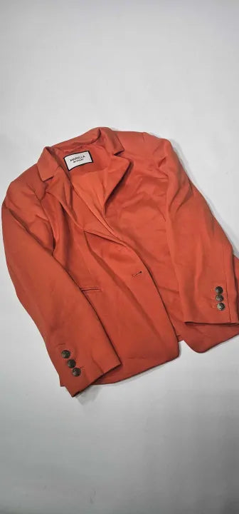 Marella - Orange Elisa Button Up Blazer - Orange Size: Uk14