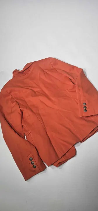 Marella - Orange Elisa Button Up Blazer - Orange Size: Uk14