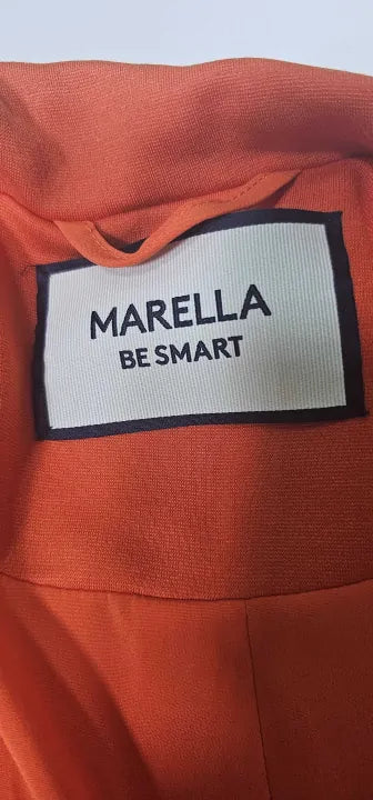 Marella - Orange Elisa Button Up Blazer - Orange Size: Uk14