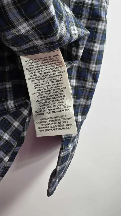 Gant - Blue Tartan Regular Classic Poplin Shirt - Blue Size: Xl