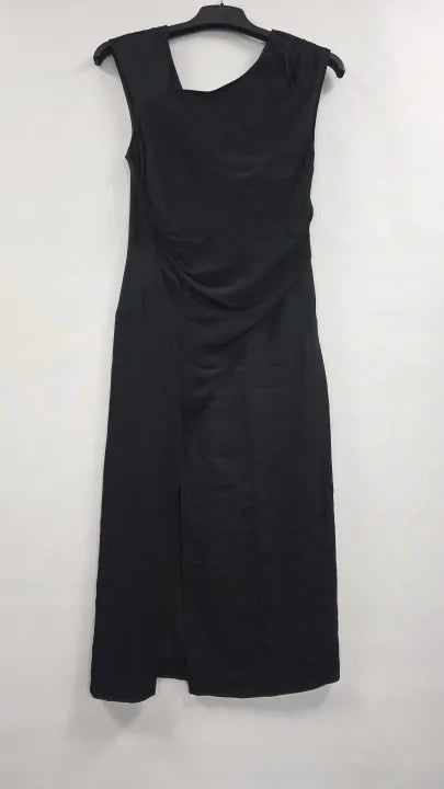 Reiss - Black Miller Midi Dress - Black Size: Uk8