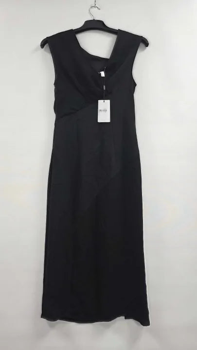 Reiss - Black Miller Midi Dress - Black Size: Uk8