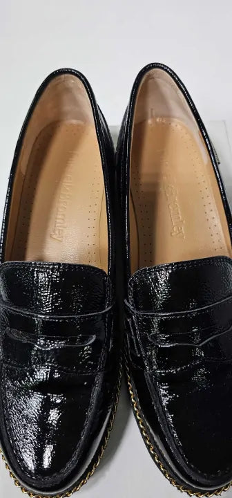 Russell & Bromley - Women's Black Kenchester Nappa Leather Loafers - Black Size: Eu37