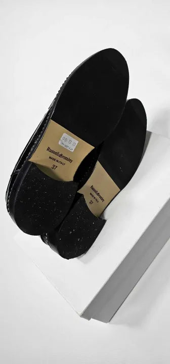 Russell & Bromley - Women's Black Kenchester Nappa Leather Loafers - Black Size: Eu37