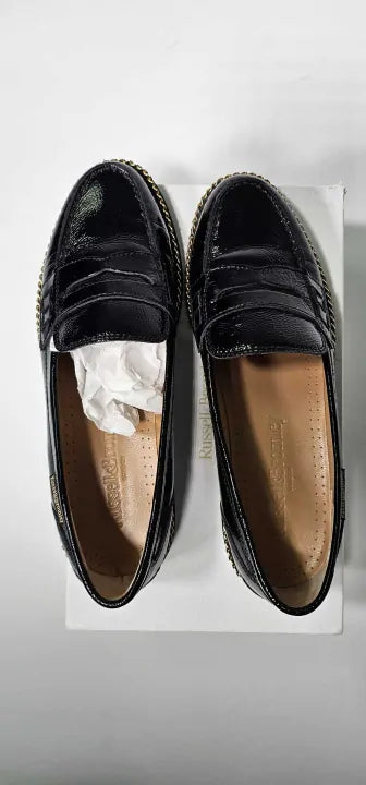 Russell & Bromley - Women's Black Kenchester Nappa Leather Loafers - Black Size: Eu37