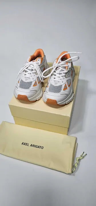 Axel Arigato - Women's White/orange Axel Marathon Trainers - Multi Size: Eu35