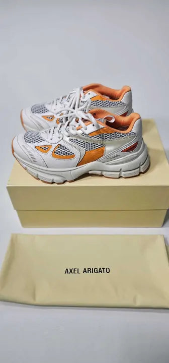 Axel Arigato - Women's White/orange Axel Marathon Trainers - Multi Size: Eu35