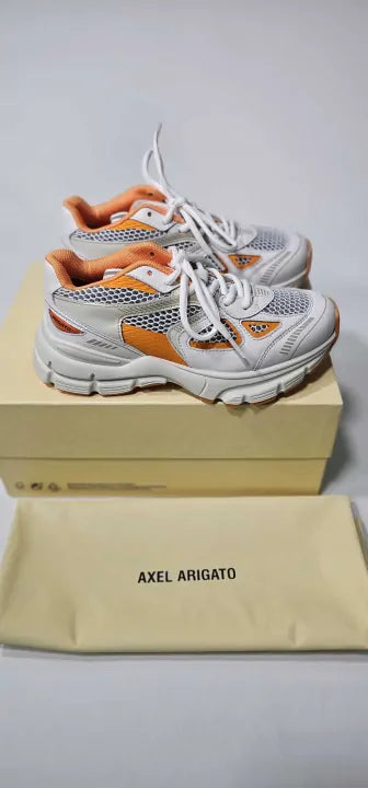 Axel Arigato - Women's White/orange Axel Marathon Trainers - Multi Size: Eu35