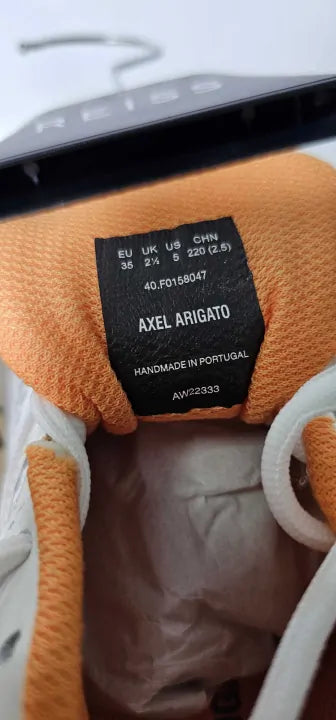 Axel Arigato - Women's White/orange Axel Marathon Trainers - Multi Size: Eu35