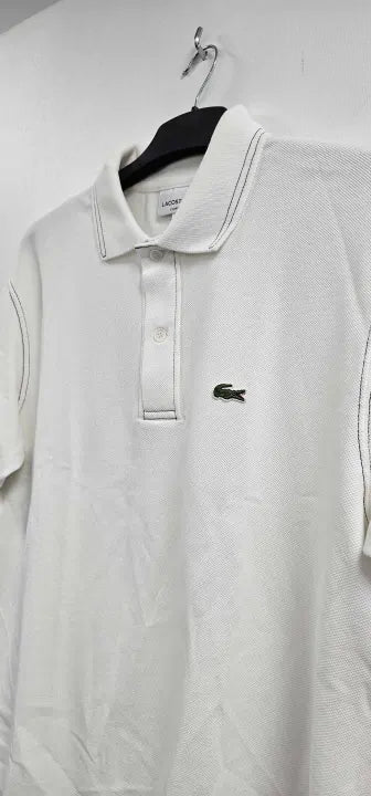 Lacoste - Sand Stitched Embroidered Polo Shirt Size: L