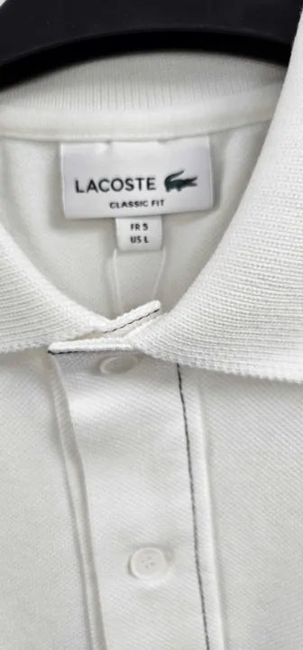 Lacoste - Sand Stitched Embroidered Polo Shirt Size: L