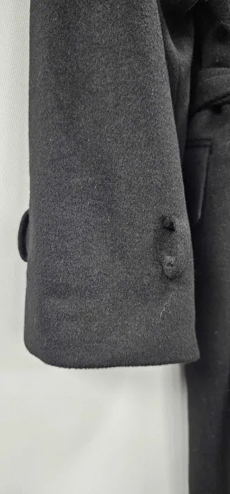 Reiss - Black Bridget Oversized Wool Blend Coat - Black Size: Uk 8