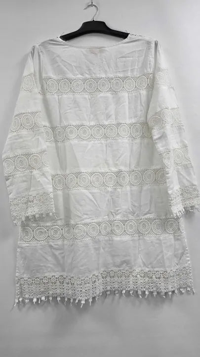 Pranella Pasha Dress White Size: Xl