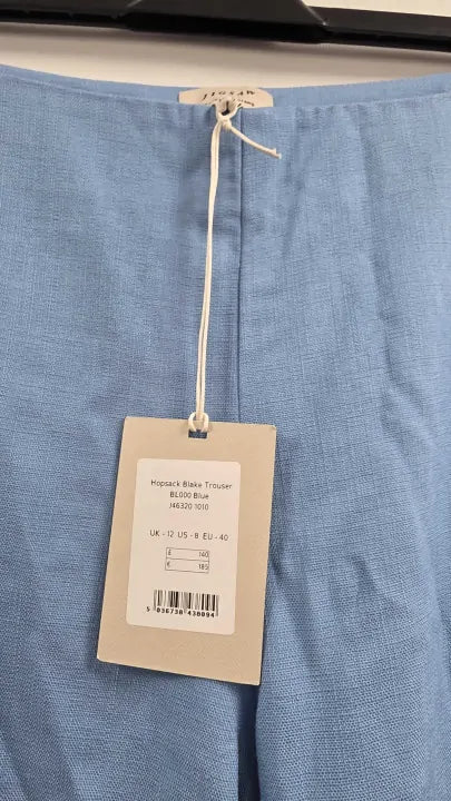 Jigsaw - Blue Blake Wide Leg Trousers - Black Size: Uk 12