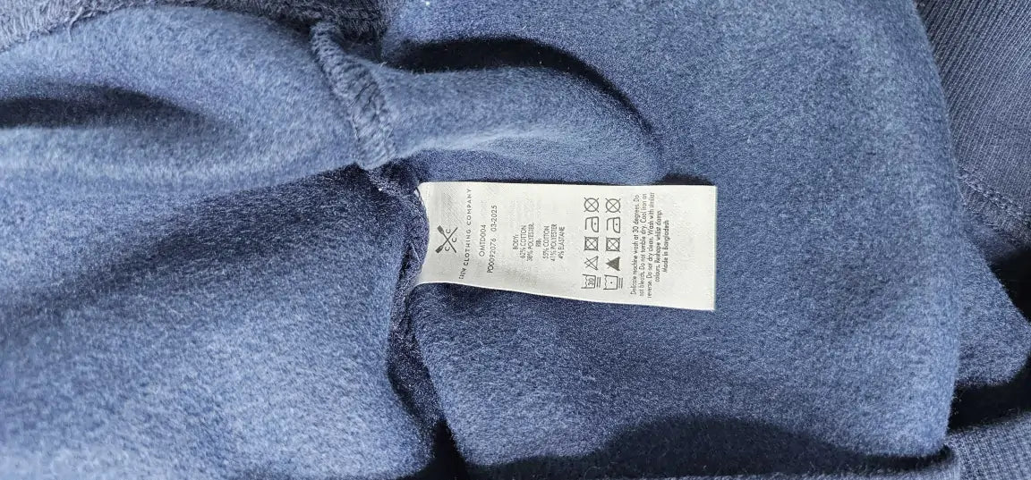 Crew Clothing - Navy Classic 1/2 Zip Sweatshirt - Navy Size: L