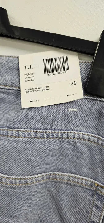 Arket - Blue Tulsi Wide Leg Relaxed Jeans - Blue Size: 29