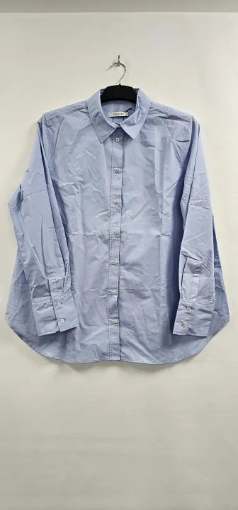 N°· Eleven - Blue Cotton Shirt - Blue Size: Uk 14